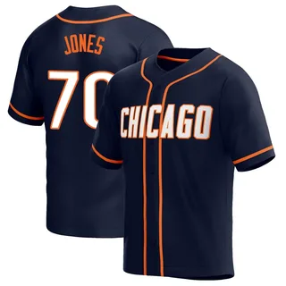 Men's Nike Braxton Jones Navy Chicago Bears Game Player Jersey