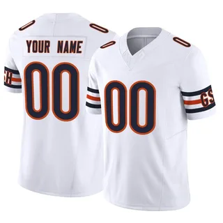 Men's Nike Orange Chicago Bears Vapor Elite Custom Jersey