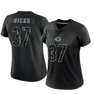 Top-selling Item] Chicago Bears Elijah Hicks 37 White Vapor Limited 3D  Unisex Jersey