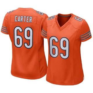 Chicago Bears Ja'Tyre Carter 69 White Vapor Limited Jersey - Bluefink