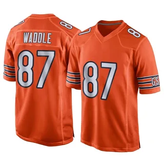 Limited Women's Tom Waddle Olive/Camo Jersey - #87 Football Chicago Bears  2017 Salute to Service