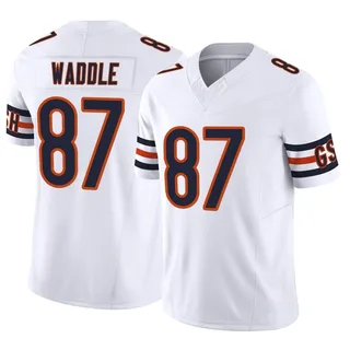 Limited Men's Tom Waddle Navy Blue Home Jersey - #87 Football